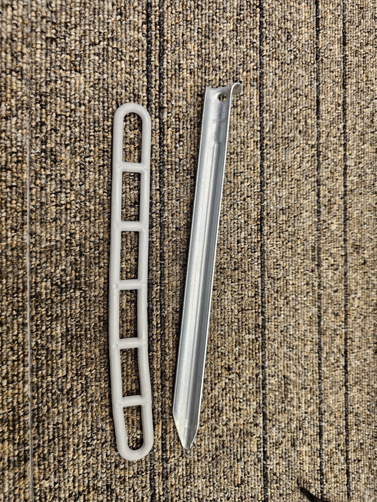 (QTY 50) Aluminum Alloy Tent Stakes Pegs Ground w/Adjustable Tent Rope Tightener