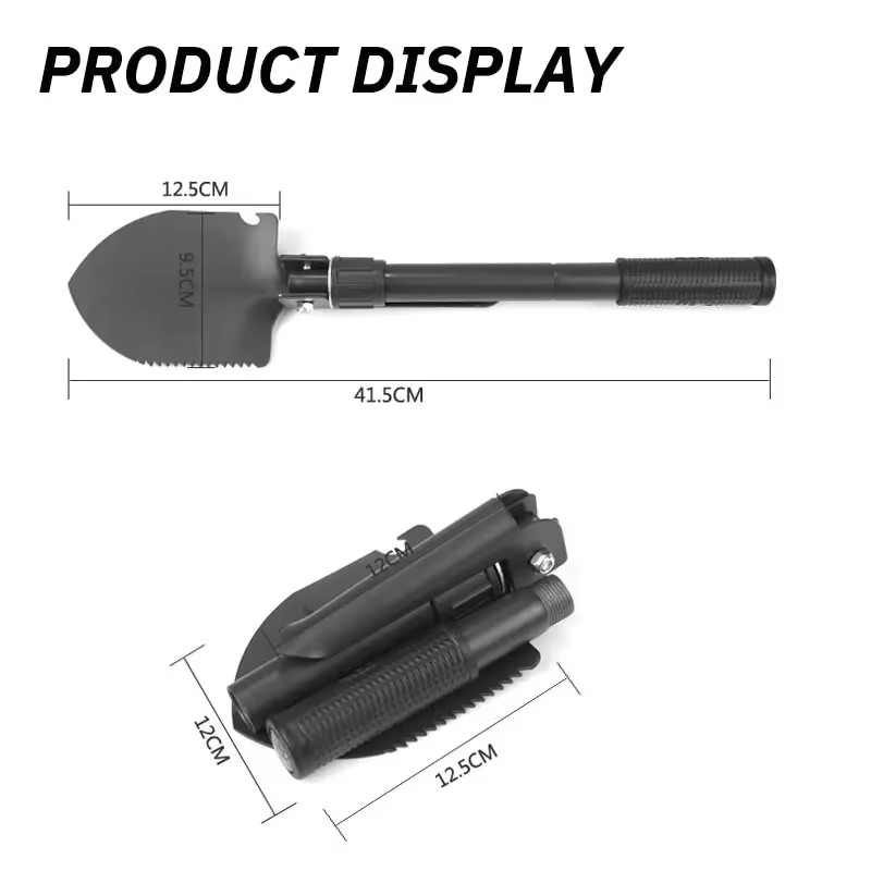 Camping Shovel Axe Folding Portable Toolkit Outdoor Survival Kit With Bag