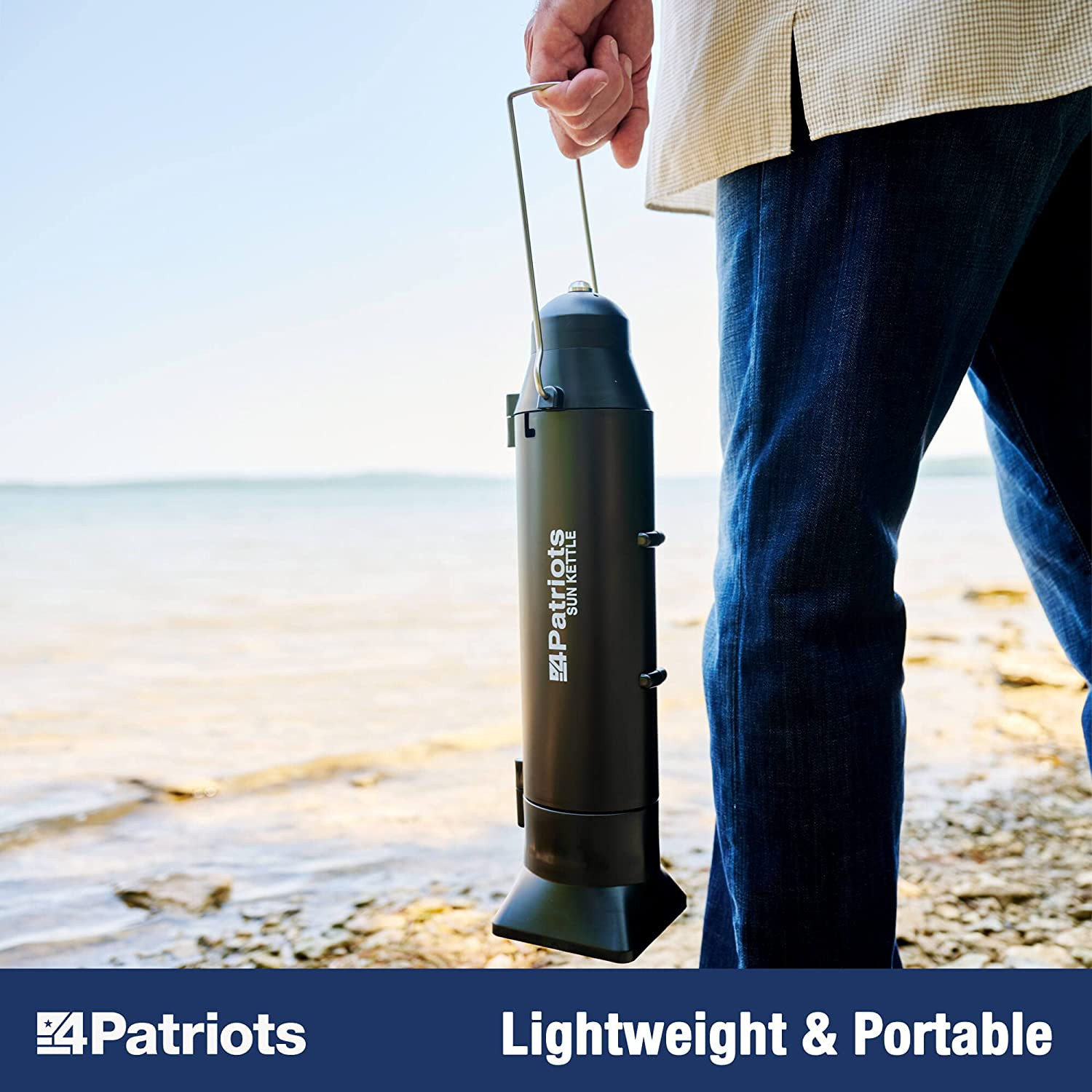 Sun Kettle Personal Water Heater: Portable Thermos Boils Water Using the Sun, Th
