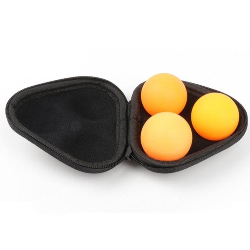 Table Tennis Box PU Leather 3 Pingpong Storage Box Sport Training Accessories