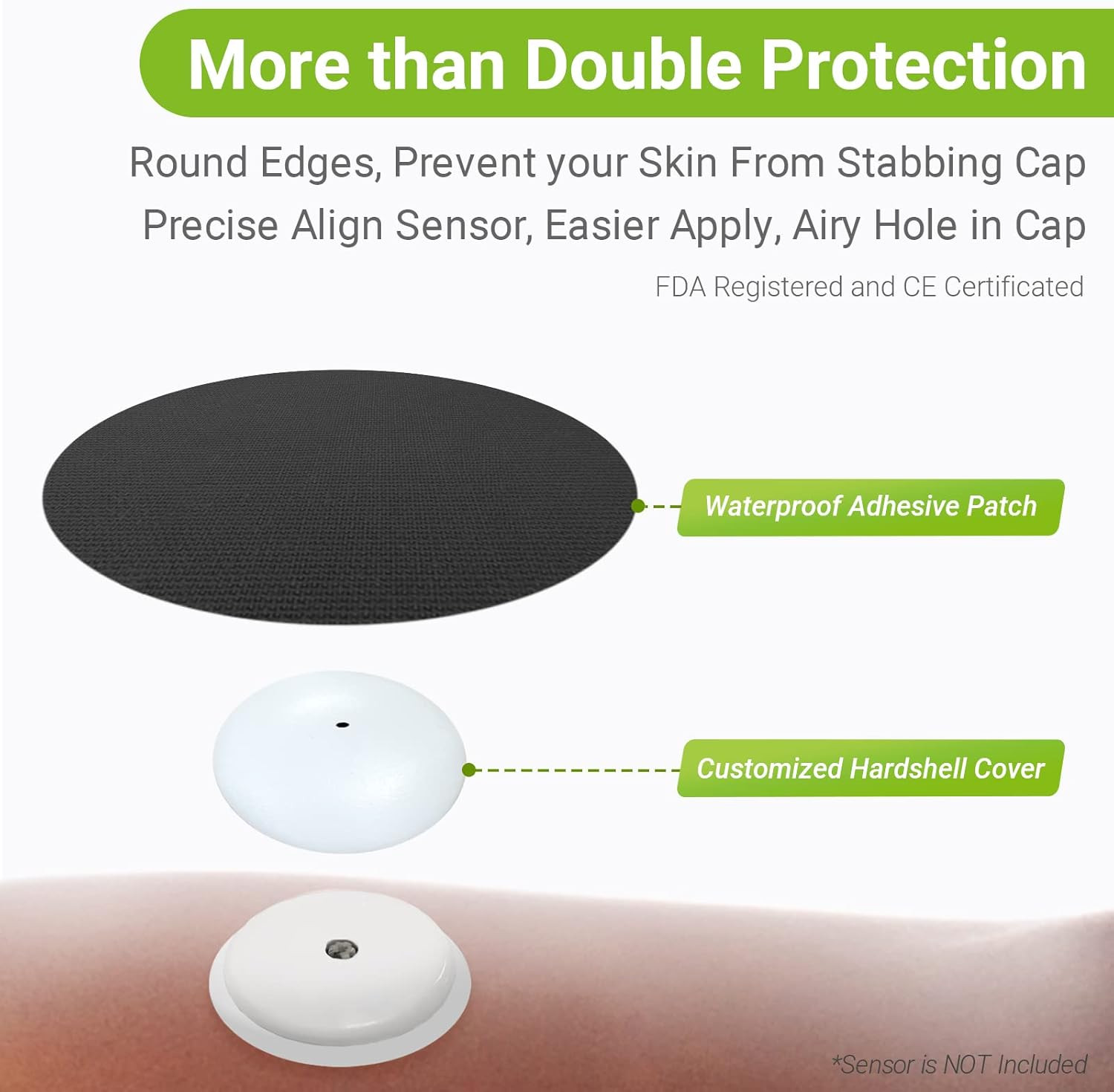 25 Pack Libre 2 Sensor Covers, Freestyle Libre 2 & Lingo CGM Waterproof Patches