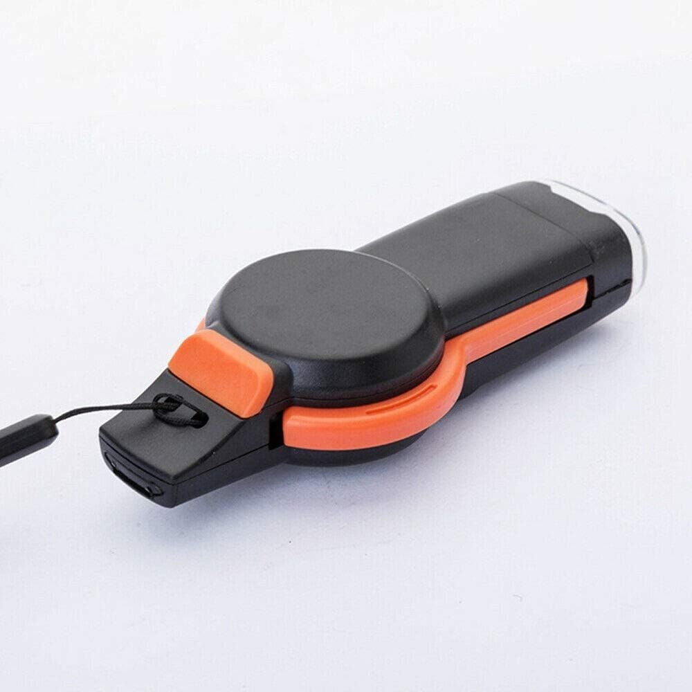 7 in 1 Military Survival Whistle Compass Magnifier Thermometer Keychain 3 Pack