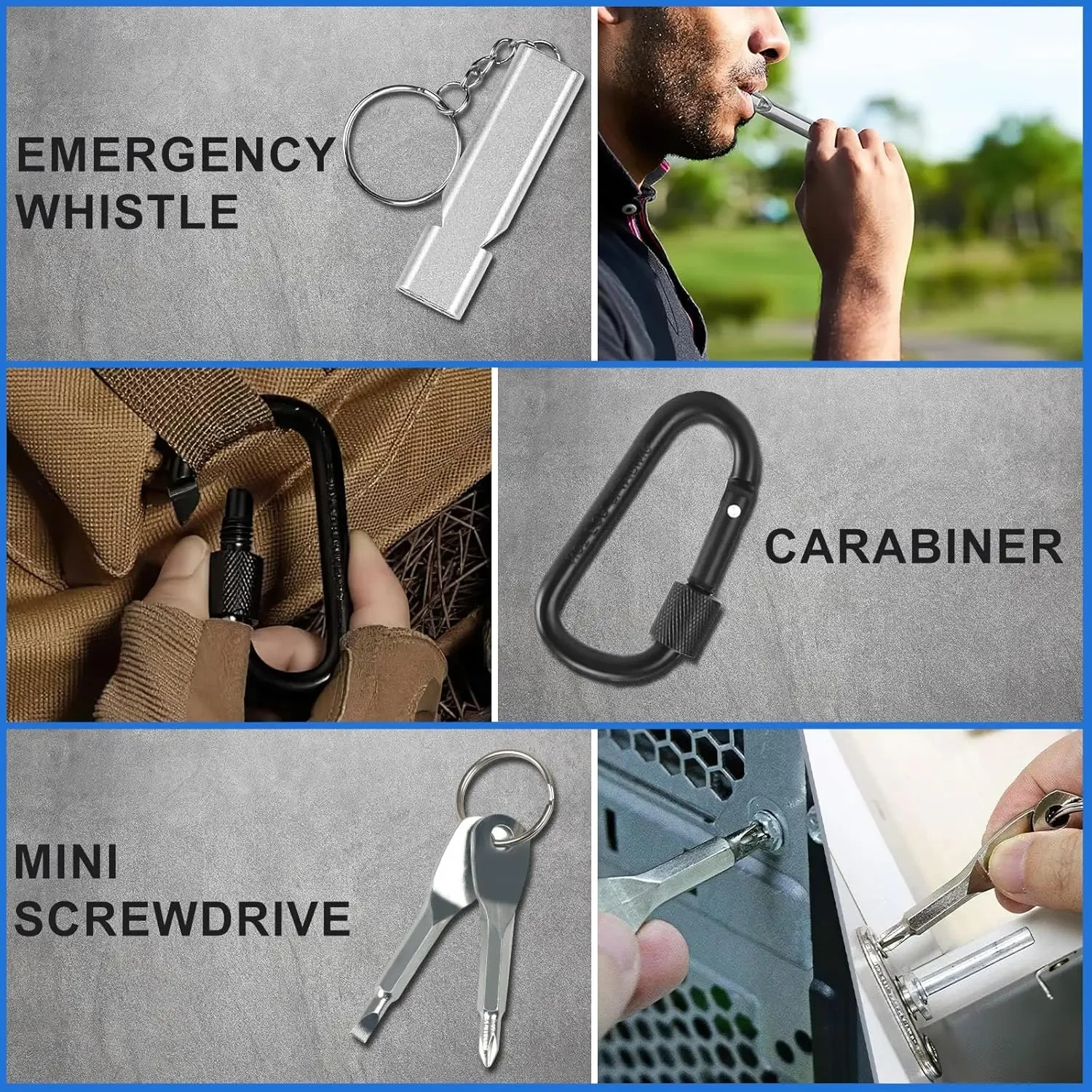 30-in-1 Survival Kit Emergency Outdoor Camping Hiking Fishing Adventure Gear Gif