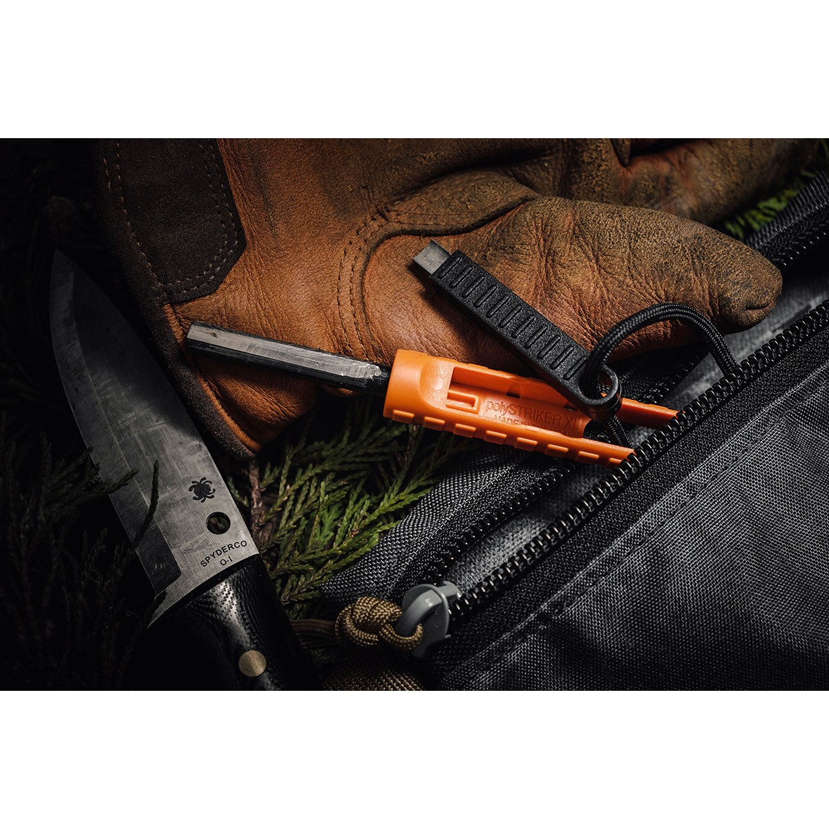 Exotac polySTRIKER XL Ultra-Light Ferrocerium Rod Firestarter – Gunmetal
