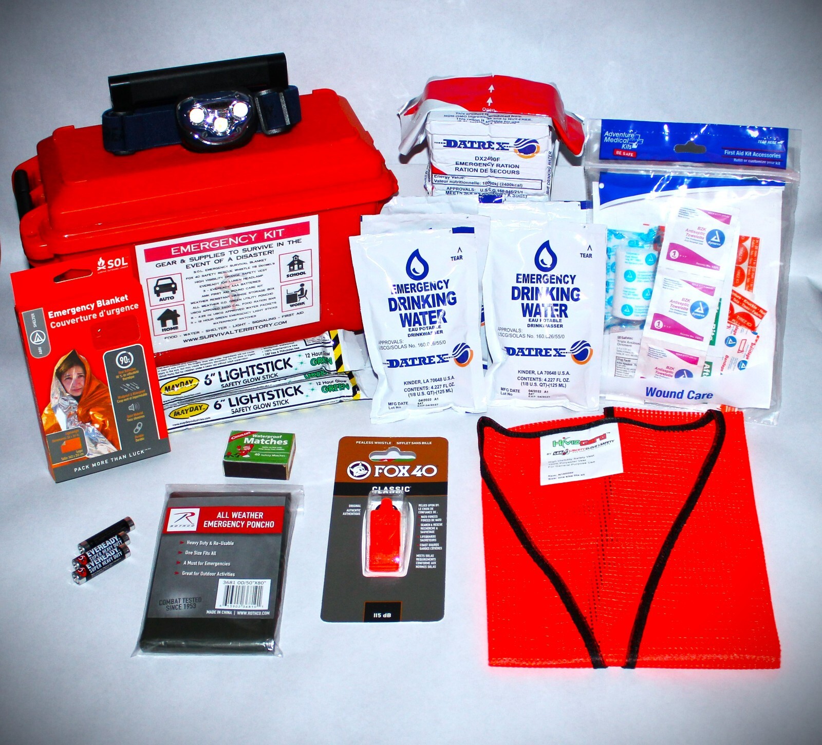 EMERGENCY SURVIVAL KIT – AUTO EMERGENCY KIT – 72 HOUR BUG OUT SURVIVAL KIT