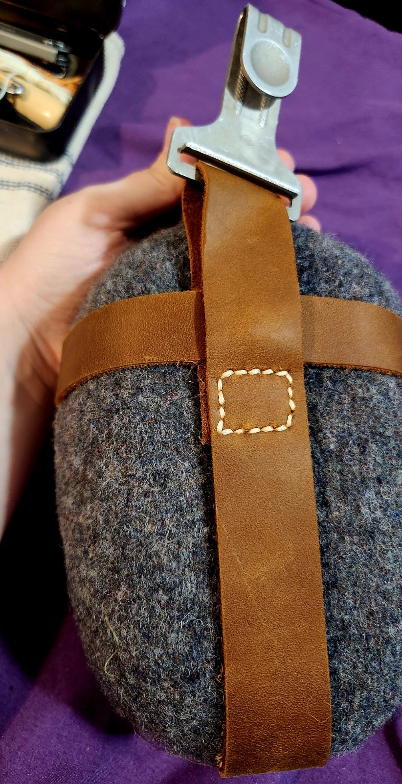 Handsewn Bushcraft lot with Canteen and Survival sewing kit