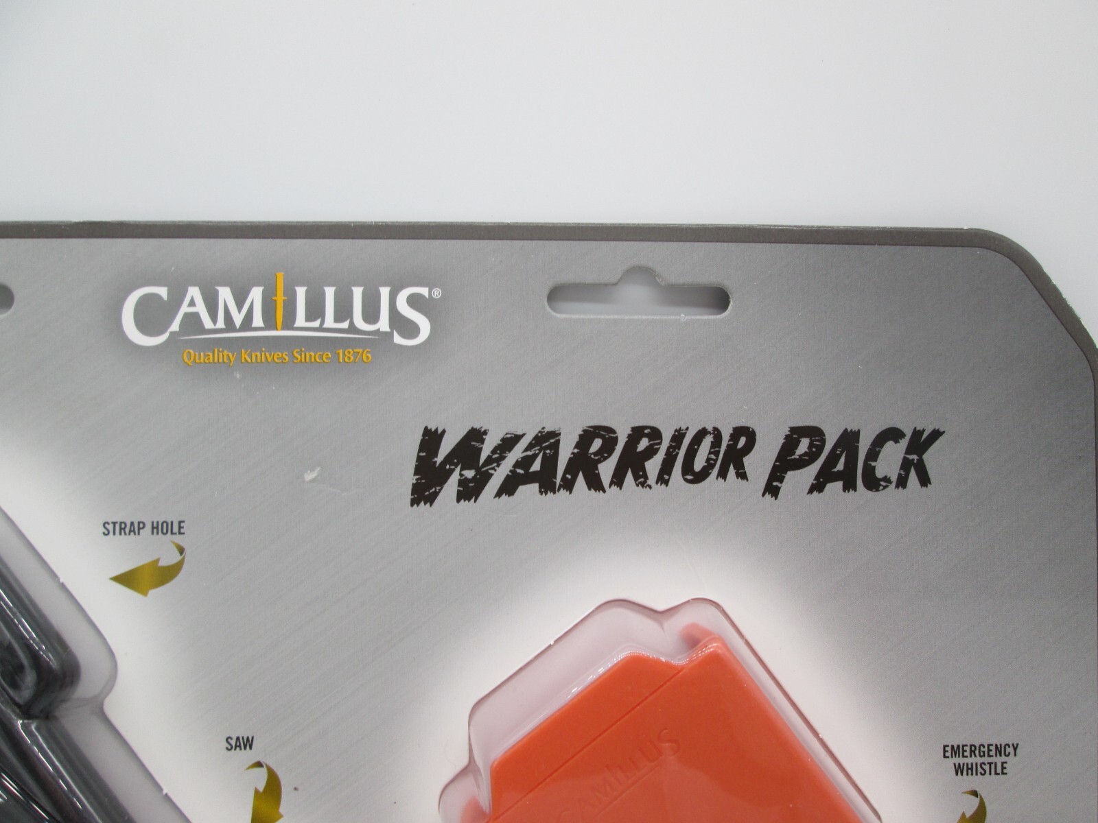 Camillus Warrior Pack 12.8 Survival Knife Stinger Knife Folding Knife Whistle A2