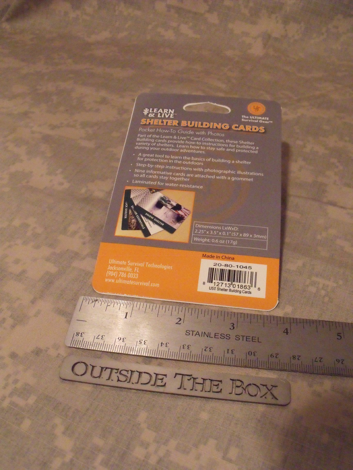 Ultimate Survival Technologies: Shelter Building Cards, UST, 9 Cards