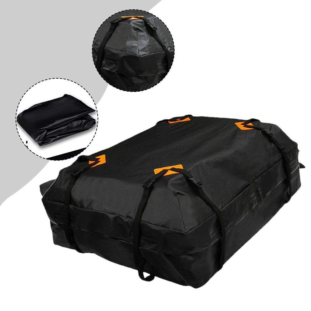 Sleek Design 600D Soft Shell Car Roof Bag with Secure Strap System for Safety