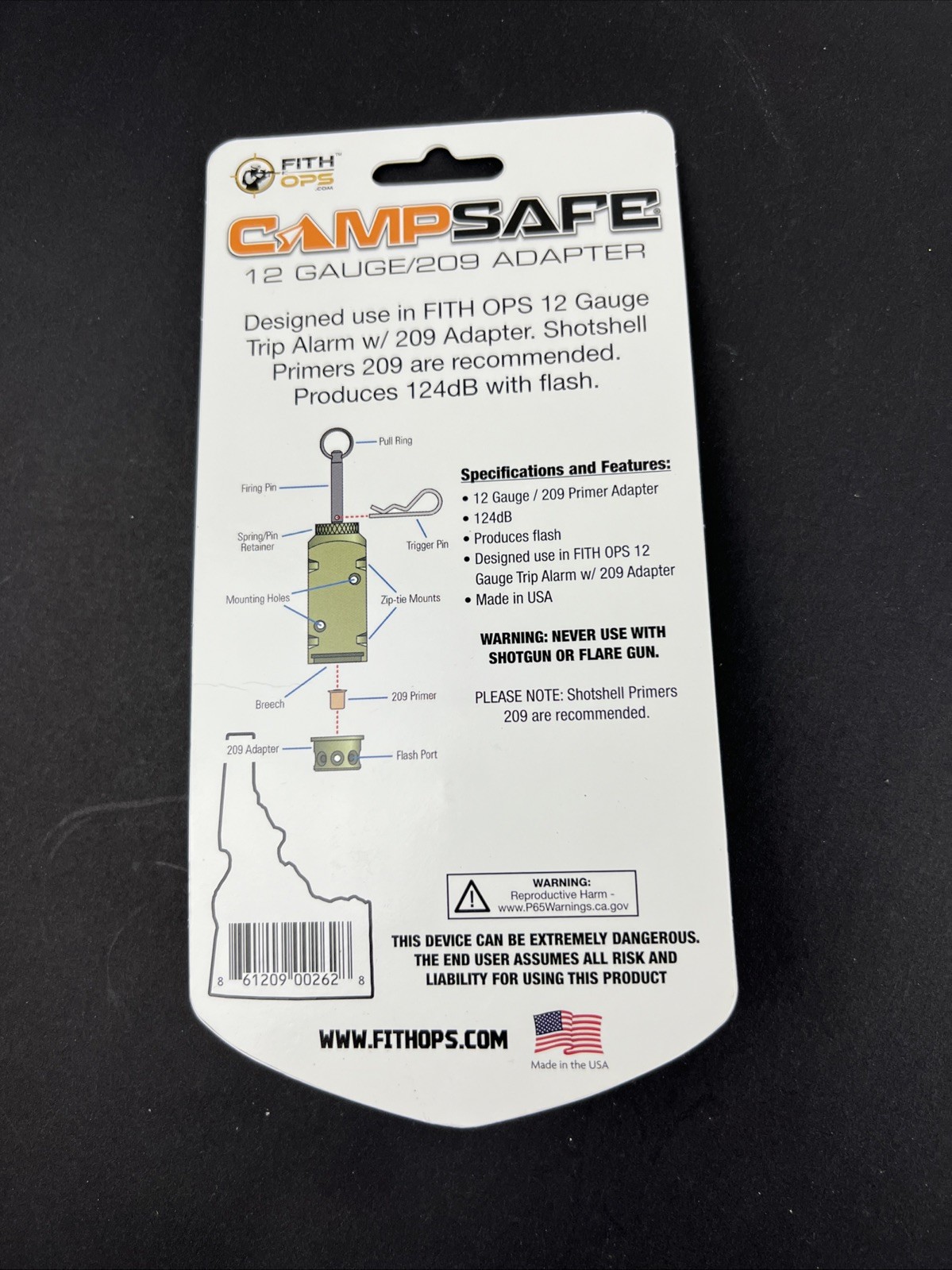 Lot Fifth Ops Camp Safe Perimeter Trip Alarm 12 Gauge 209 Adapter & Triplines