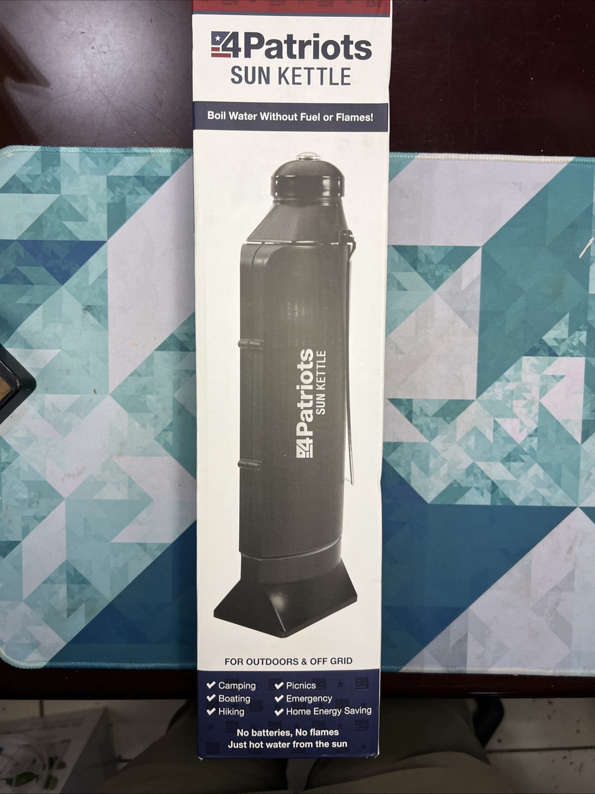 4Patriots Sun Kettle Rocket Solar Thermos Cooker Boil Water Heater 4 Survival