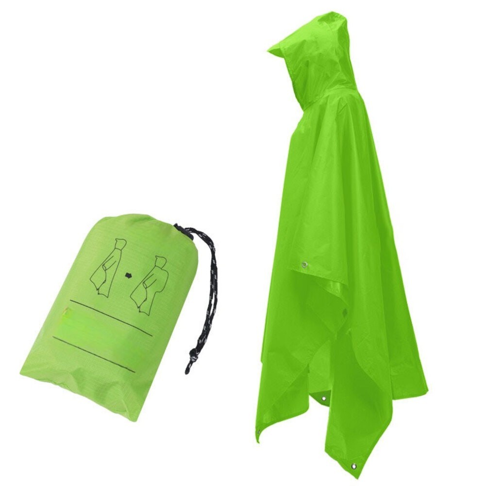 Multi Purpose Adult Raincoat with Hood Waterproof Windproof for Fishing Hiking
