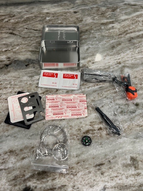 4 Patriots Staples Of Survival Includes Survival Tools And First Aid Kit NEW