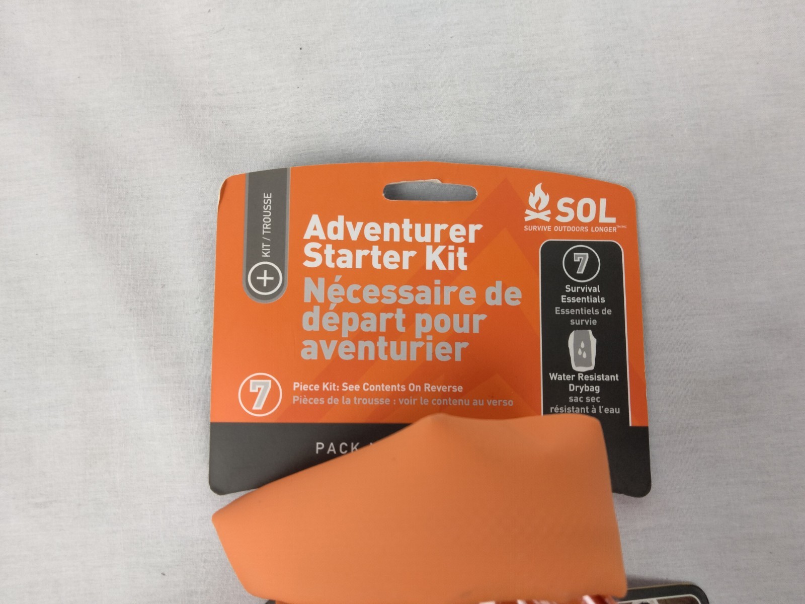 SOL Adventurer 7 pc. Survival Essential Starter Kit Brand New For Hiking & More!