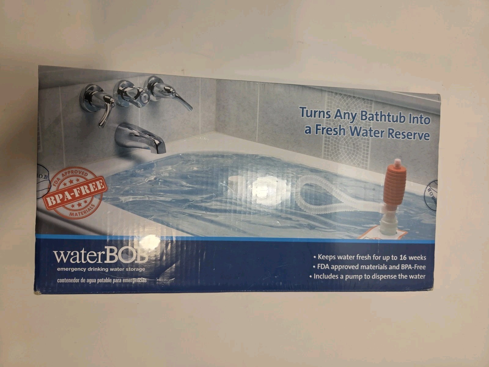 WaterBOB Emergency Drinking Water Storage Survival SEALED