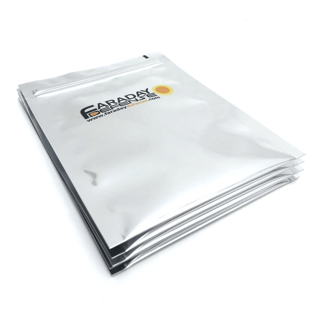 Faraday 5 PC Cell Phone NEST-Z 7.0 Mil 5-Layer EMP Bags 5″ x 7″
