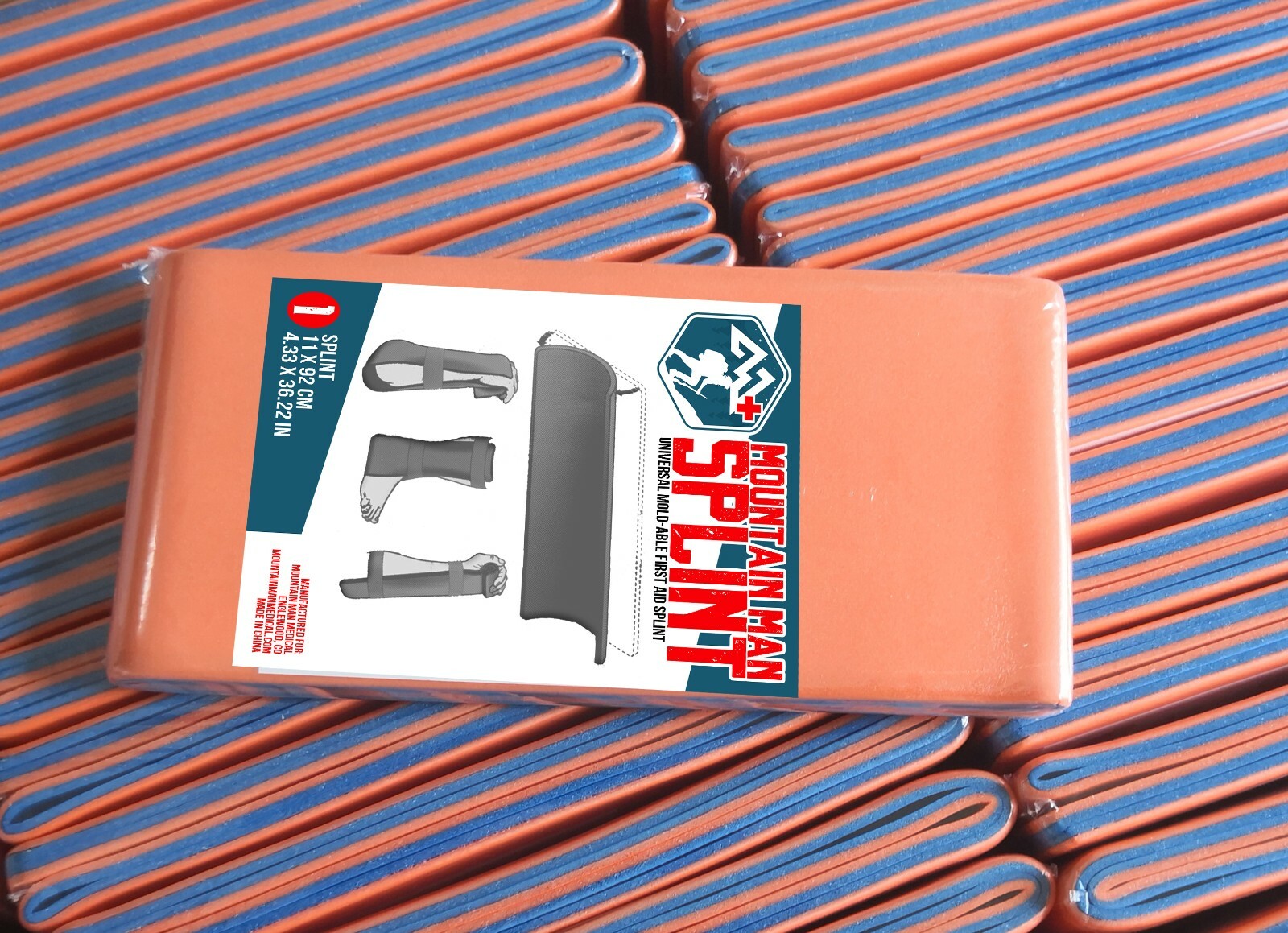 Mountain Man Splint – Mold-able First Aid Splint – Flat Folded