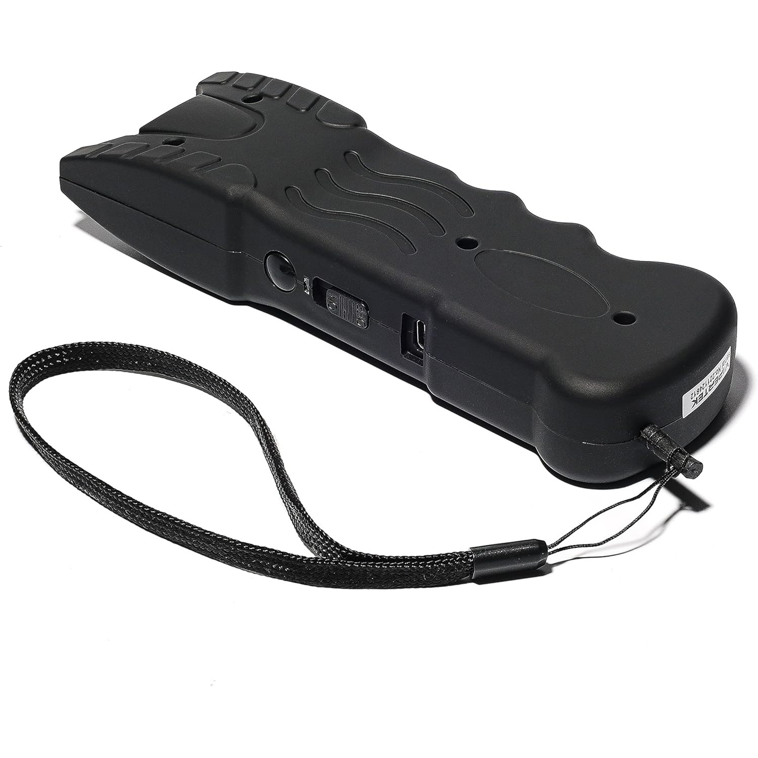 Black Rechargeable Tactical Flashlight Portable Outdoor Emergency Device