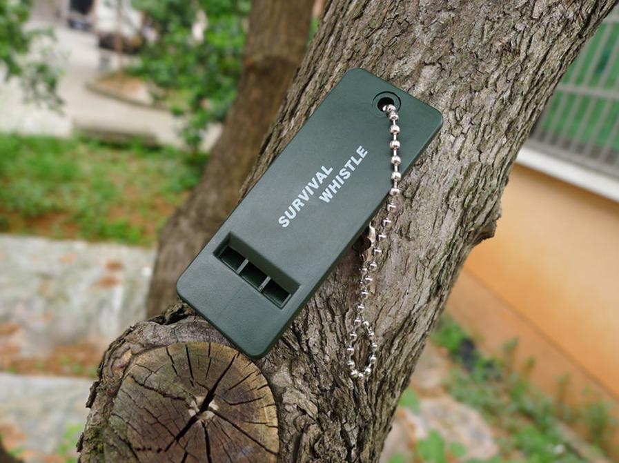 2 Emergency Survival Whistle Rescue Tool Signal Sound Outdoor Camping Hiking SOS