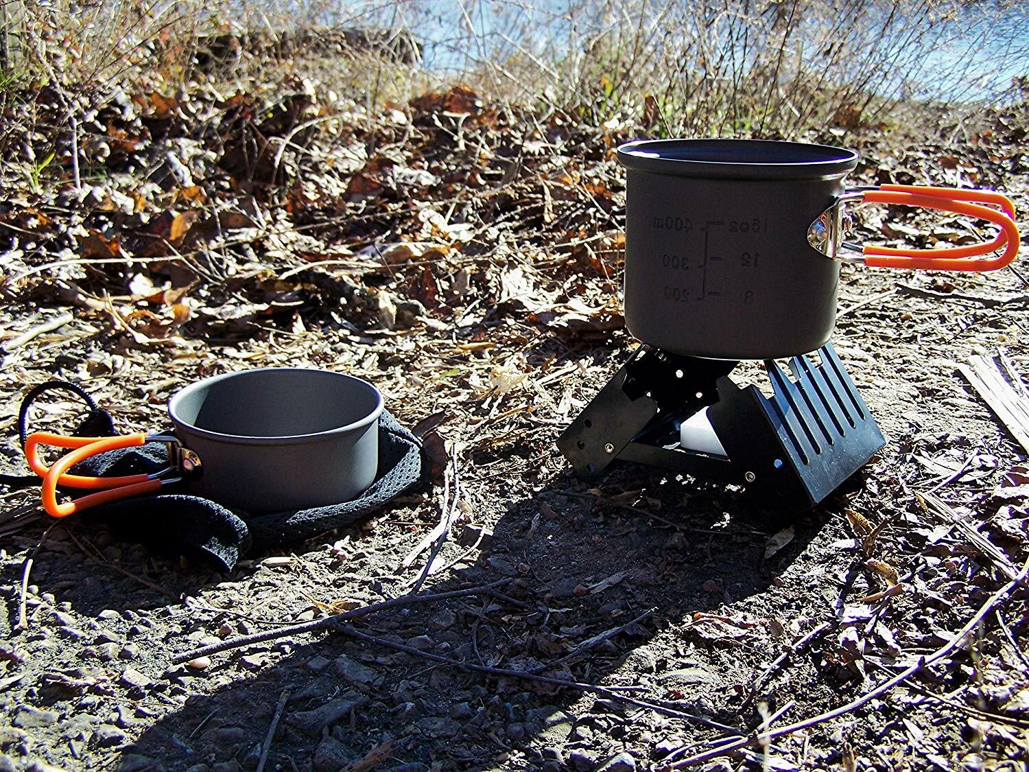 UST Solo Cook Kit Lightweight Compact Pot Set Cookware Camping Survival Gear