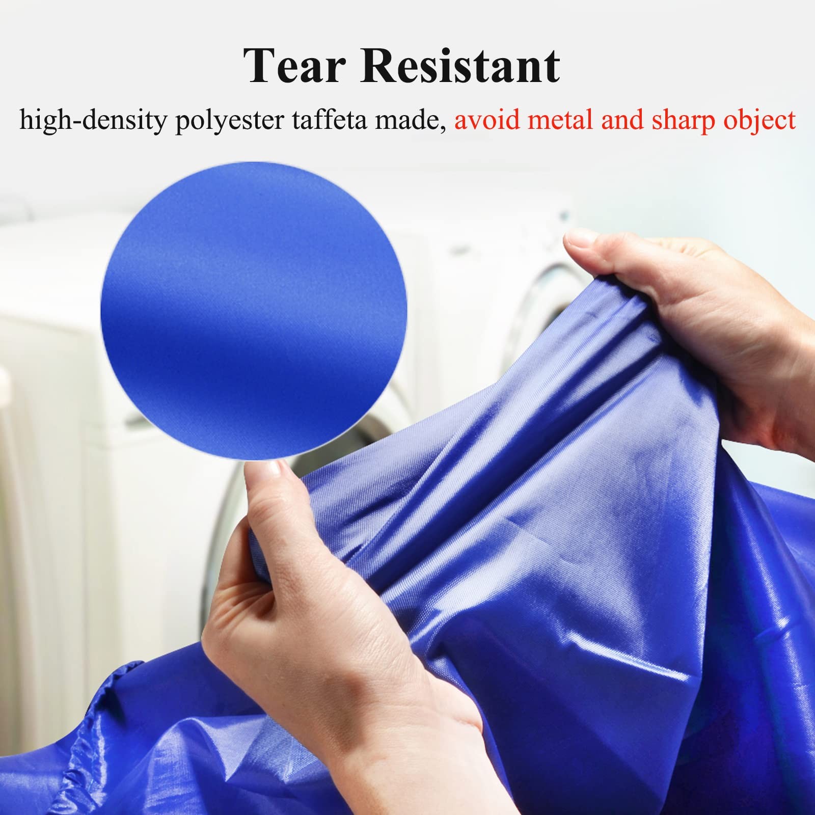 OTraki 2Pack Laundry Bag 28×45 inch Drawstring inch, Blue + Black