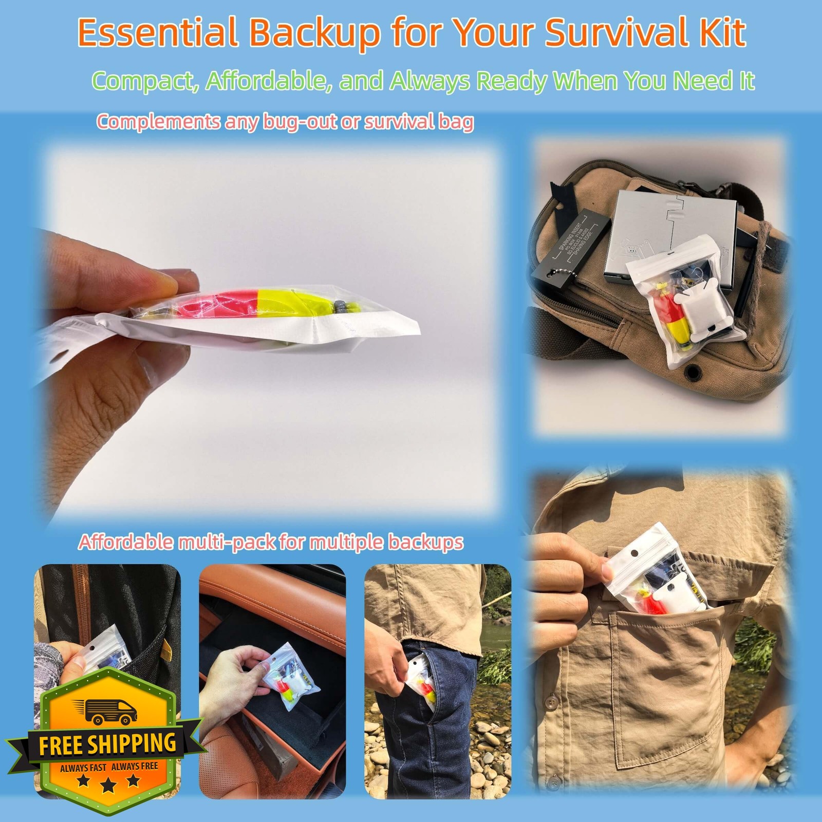 LoDinpo Mini Survival Fishing Kit 20pic