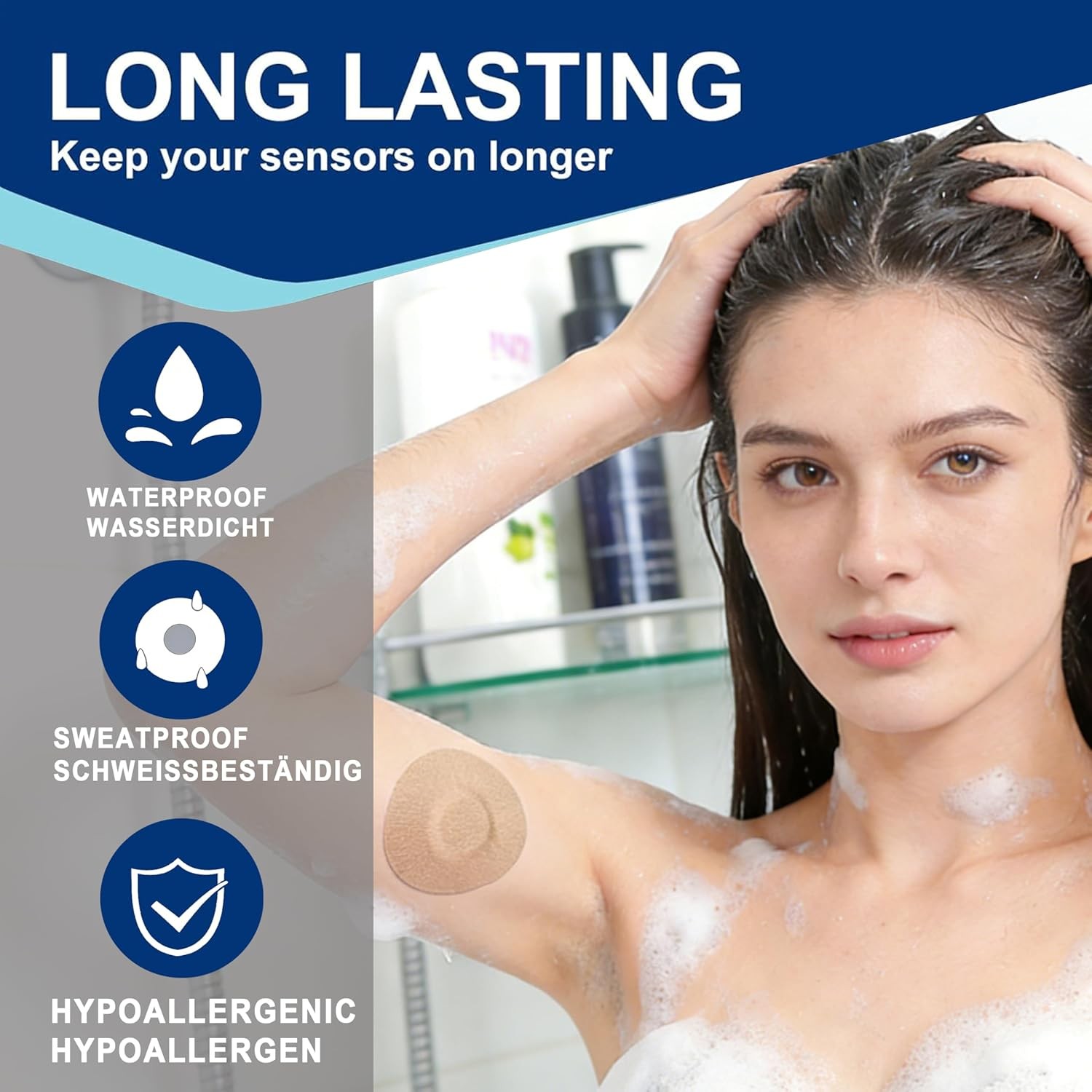 Libre 3 Sensor Covers Waterproof 40 Pack New