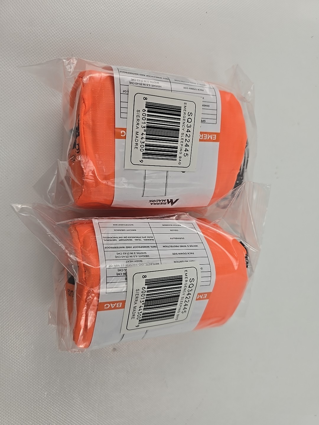 Emergency Sleeping Bag – Ultralight, Waterproof Mylar Thermal Bivy Pack of 2