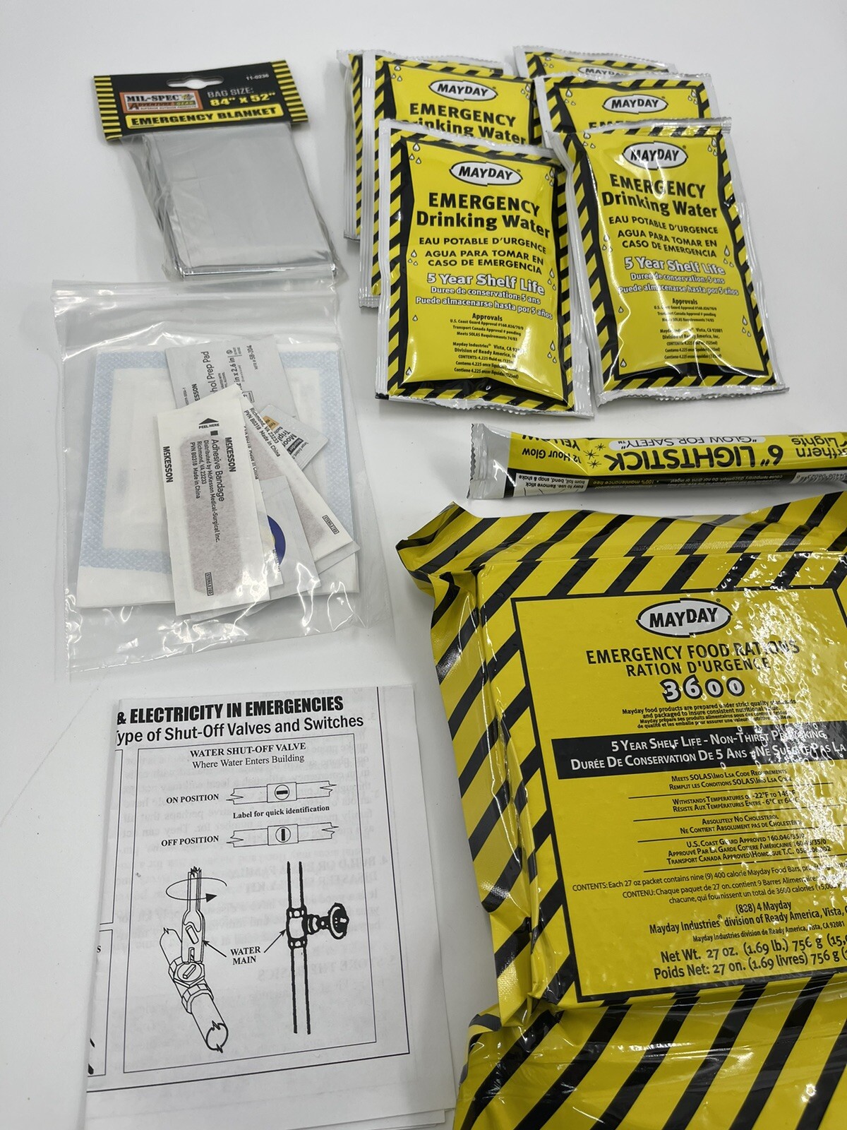 Mil Spec Plus Adventure Gear Disaster Survival Kit BK001 #11-0566 Open Box