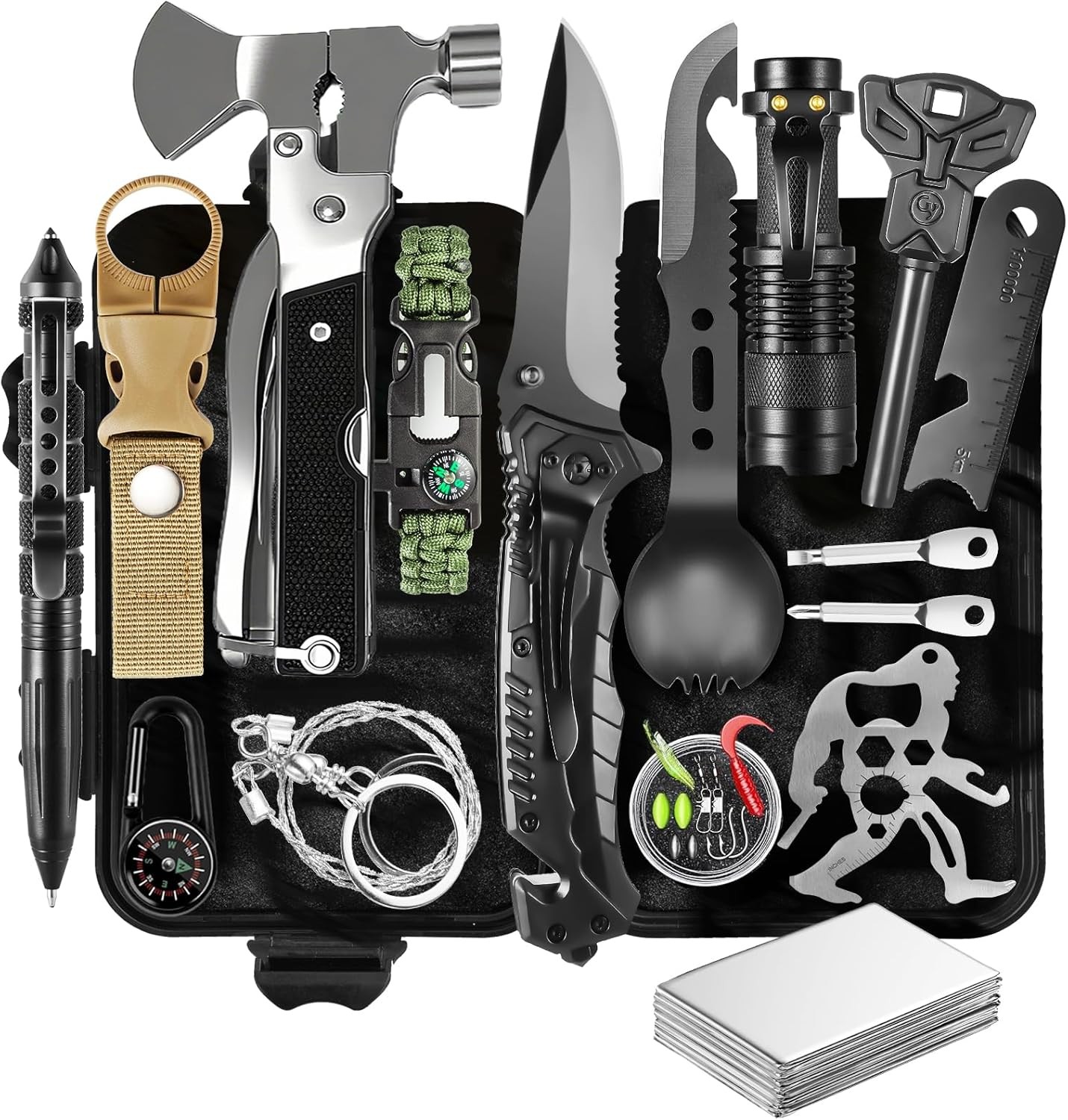 Complete Survival Gear Kit Outdoor Emergency Tools