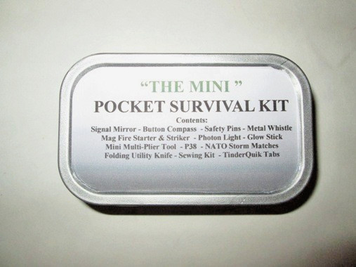 Mini Camo Pocket Survival Tin