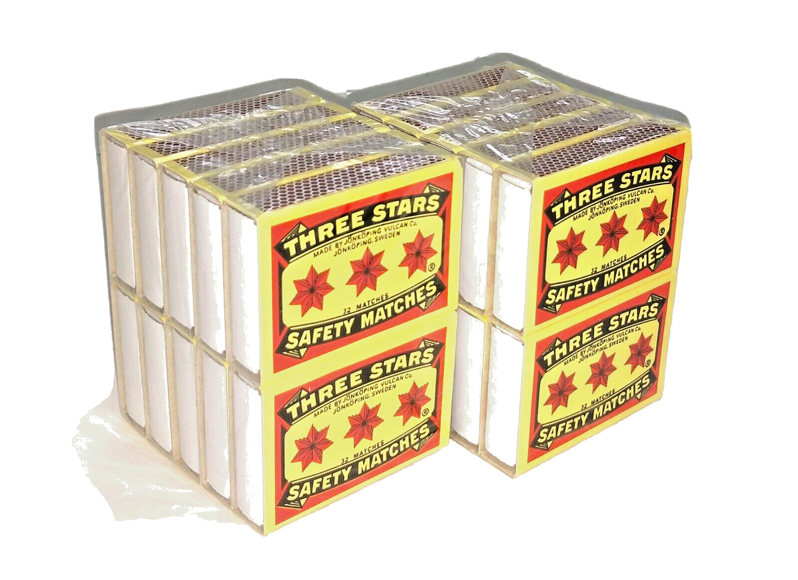 Three Stars 20 Bx Matches Cerillos 3 Stars Camping Outdoor Cooking Emergency BBQ