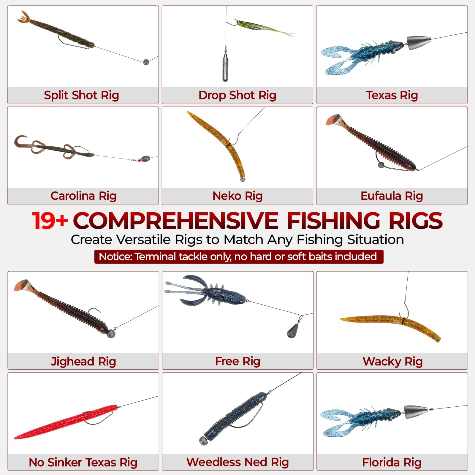 MadBite by KastKing 400-Pieces Freshwater Terminal Tackle Kit, Endorsed by…