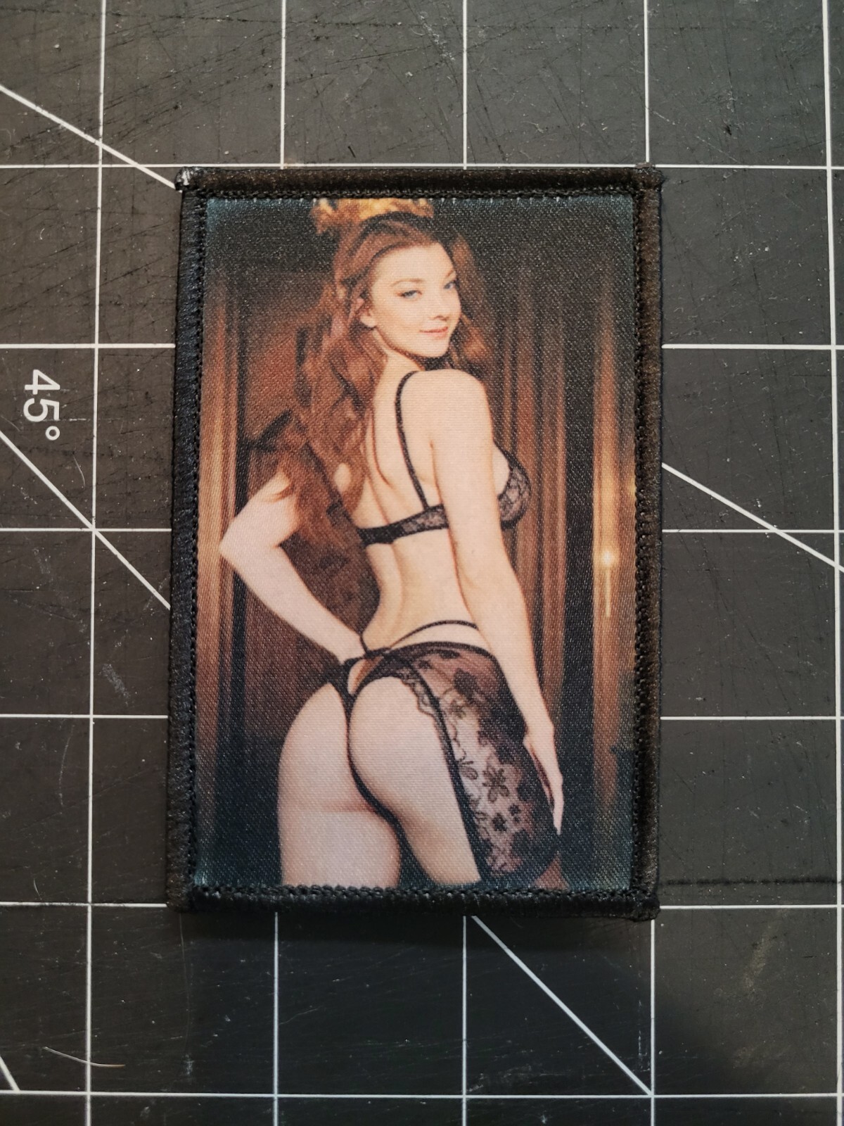Natalie GOT 2″x4″ EDC patch hook backed. Queen of Hanks patch every day carry