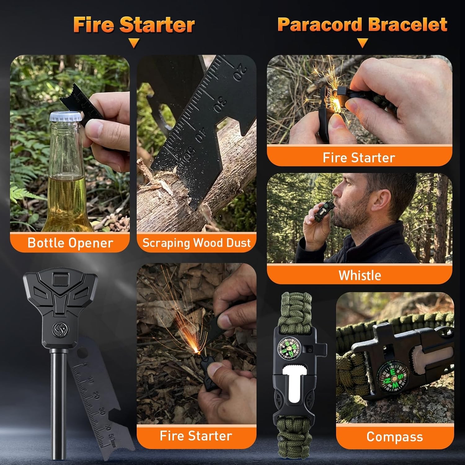 Complete Survival Gear Kit Outdoor Emergency Tools