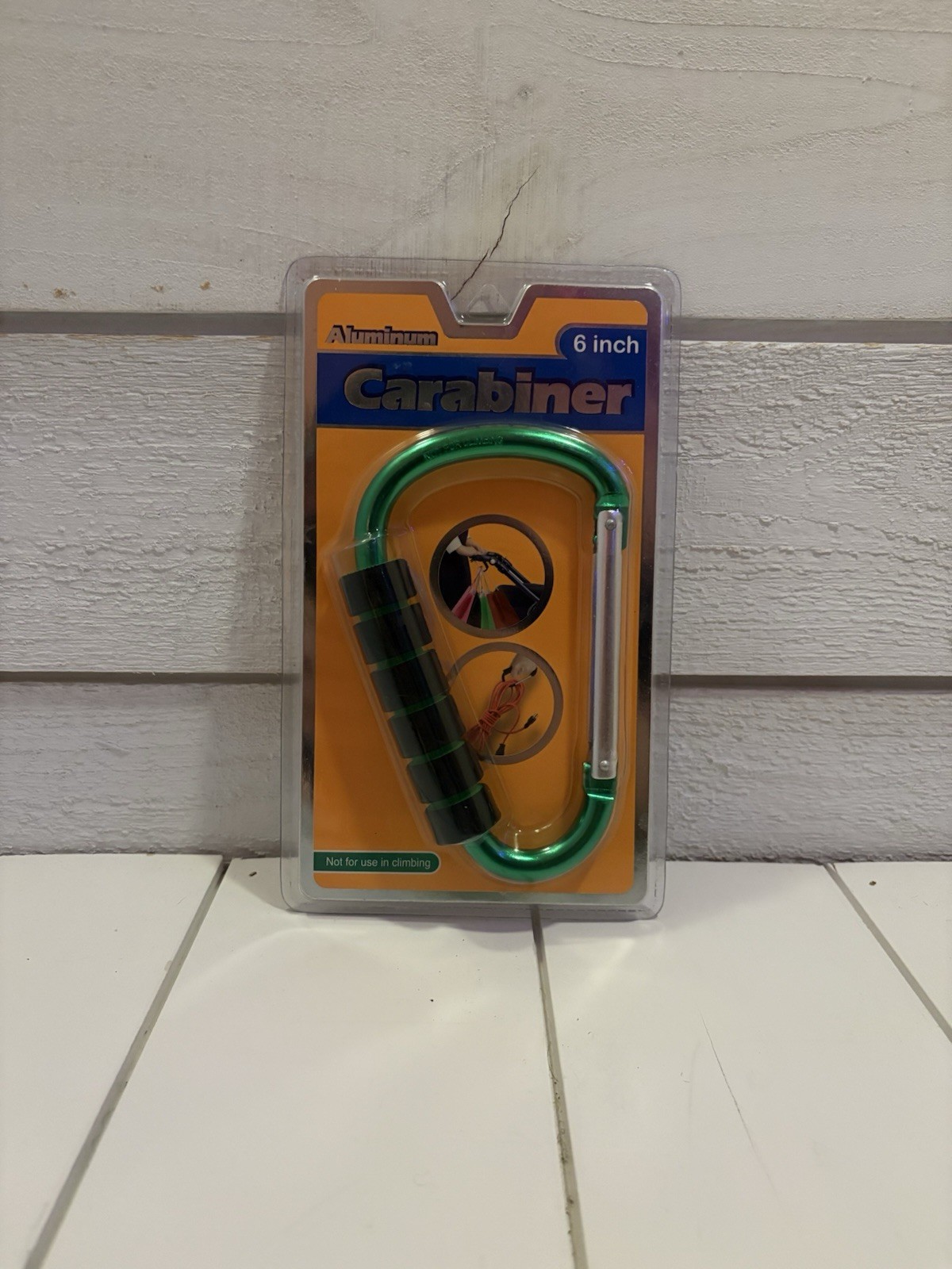 Aluminum Carabiner 6″ W Soft Foam Handle For Stroller Carrying Bags Storage