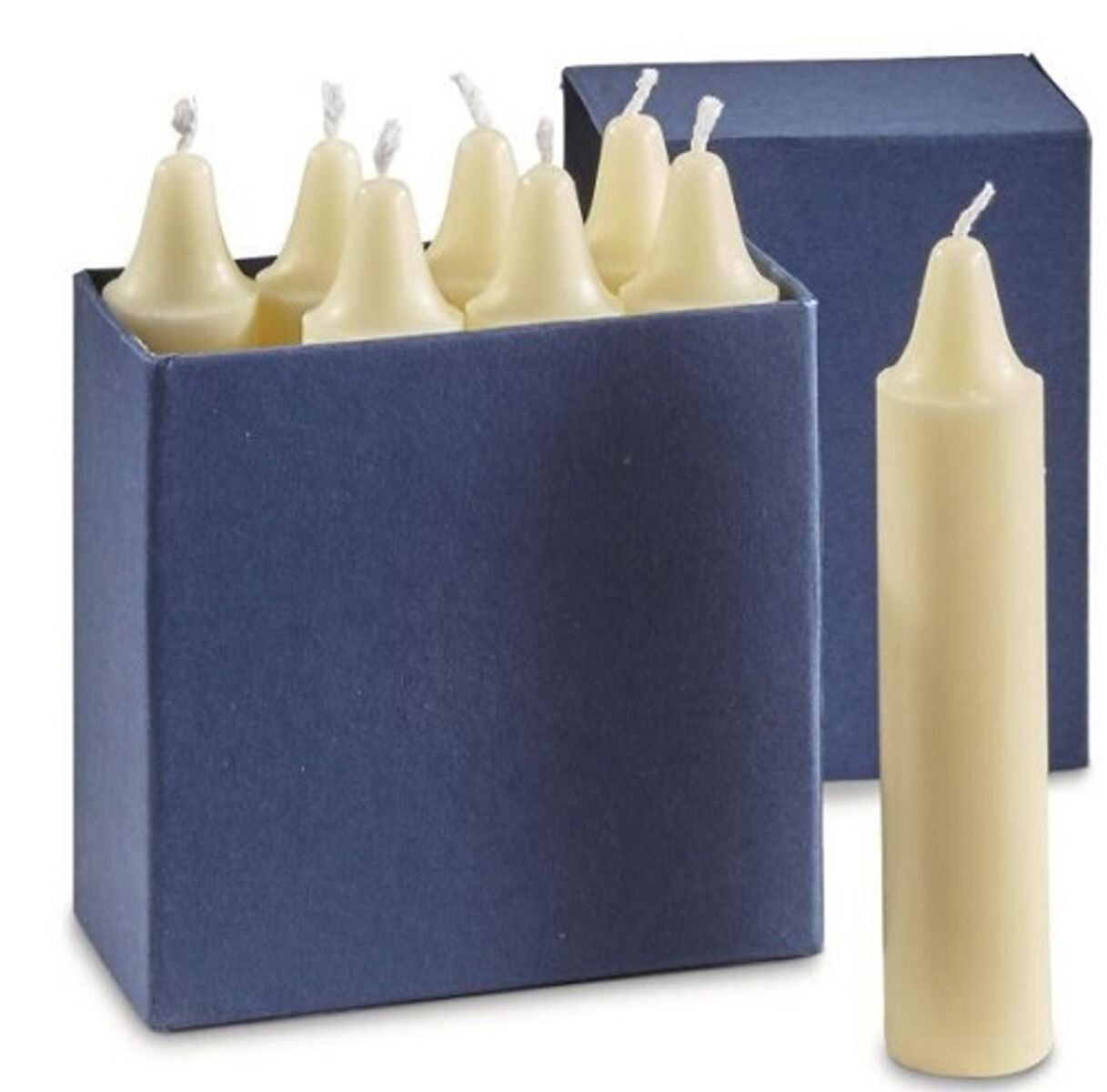 Swiss Military-Issue Bunker Candles Dripless Design Wax Construction 1″ Diameter