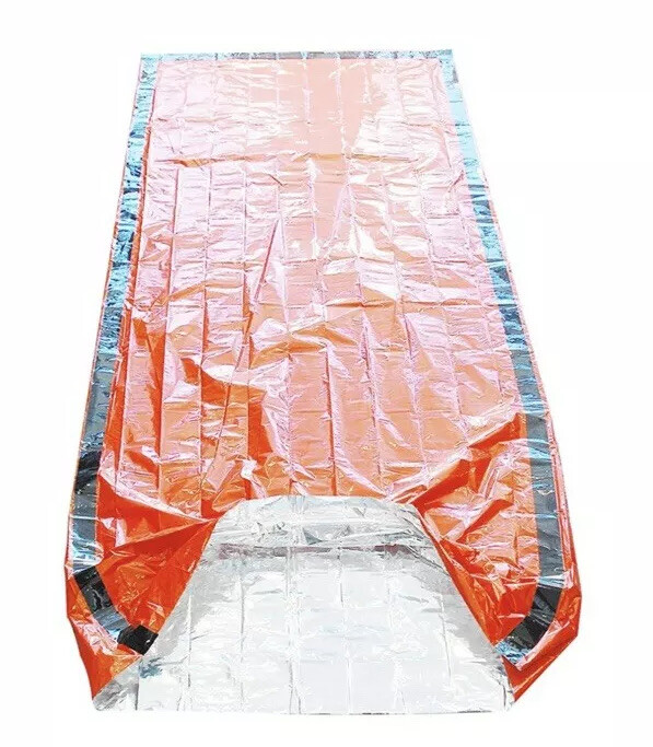 Waterproof Emergency Compact Sleeping Bag Survival Thermal Mylar Blanket Shelter