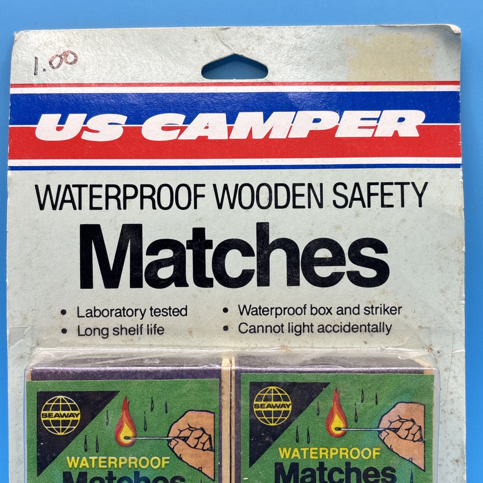 VTG NOS SEAWAY US Camper Waterproof Wood Matches – New, Never Opened – Australia
