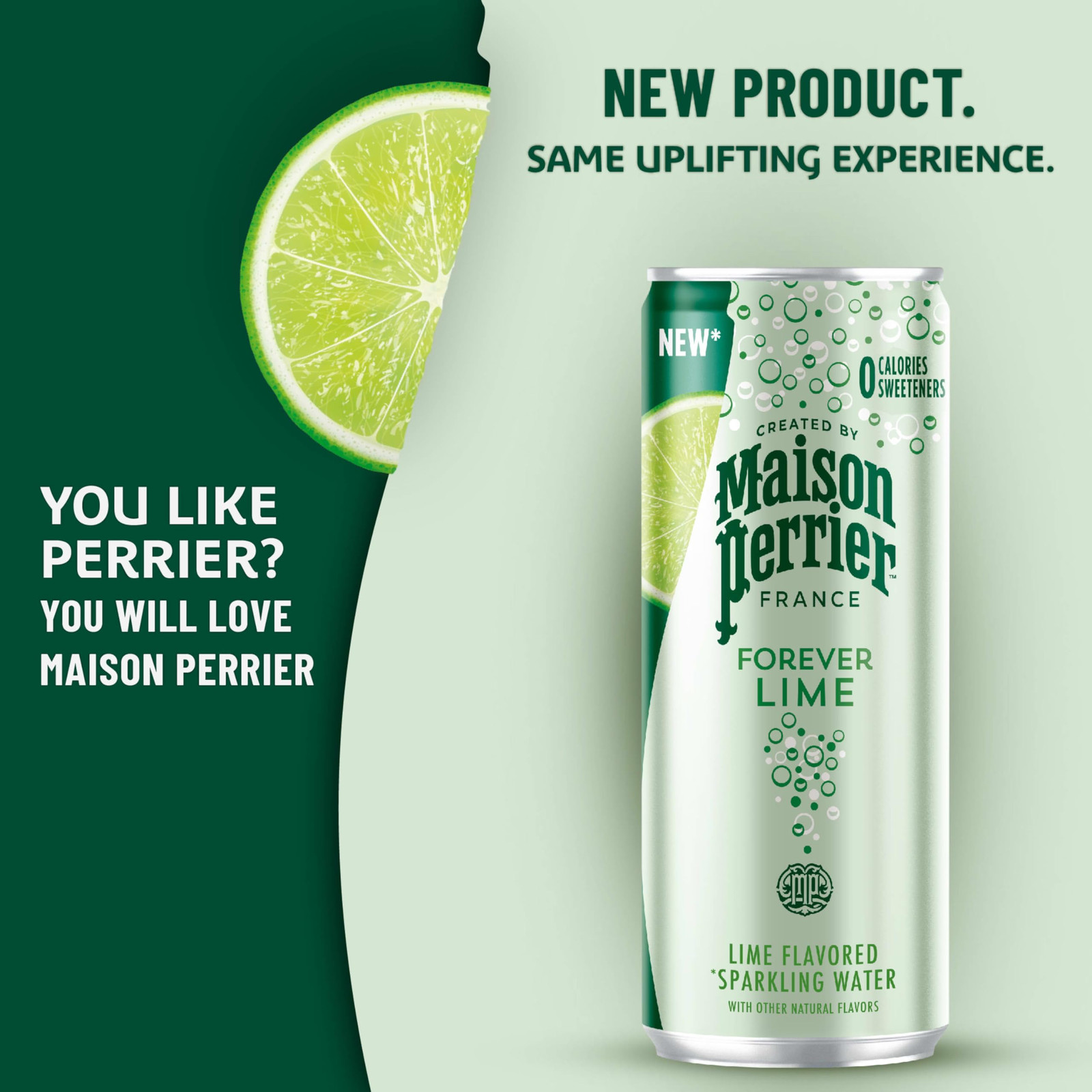 Forever Lime Flavored Sparkling Water, 11.15 Fl Oz Cans, 8 Count, 3 Pack