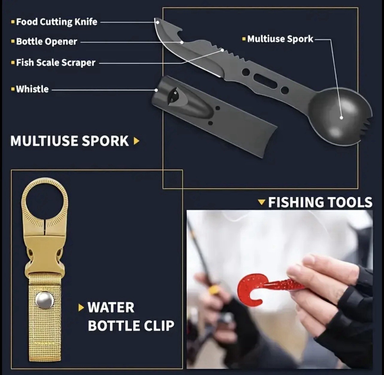 Ultimate Emergency Survival Kit 38 PCS Outdoor Camping Hiking Tactical First Aid