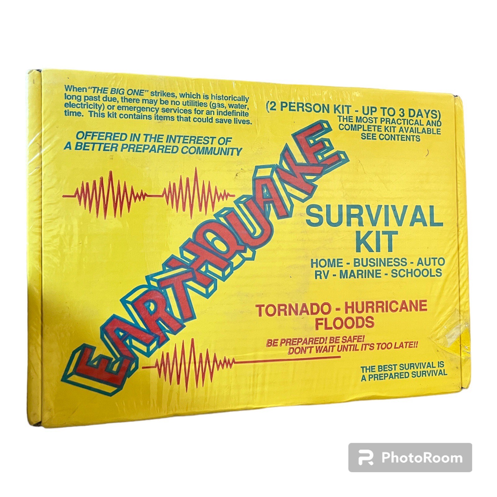 survival kit 2 Person Kit 3 Day Kit For Earthquakes Tornadoes And Hurricanes