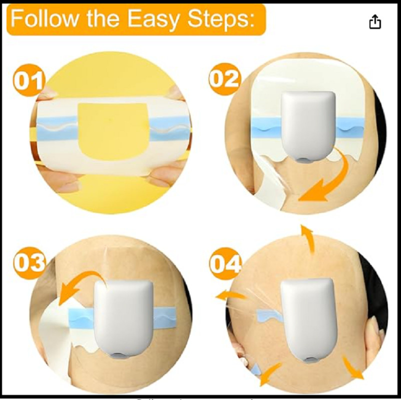 60Pack Omnipod 5 Adhesive Patches Waterproof & Sweatproof Long Last fo…