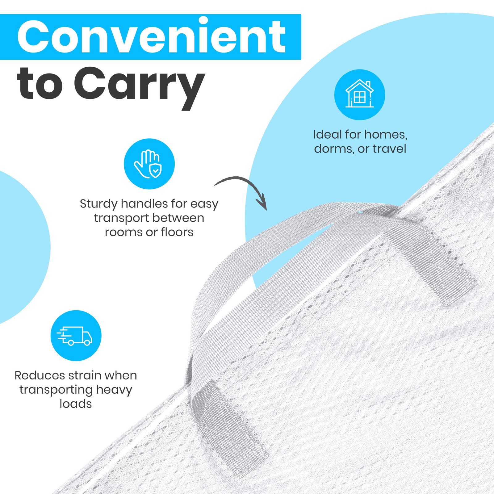 Handy Laundry Mesh Bags 24 x 36 Inches, 2-Pack – Extra 2-Pack, White