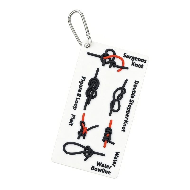 Waterproof Knot Tying Guide Cards Rope Learning Knot Tying Training Board