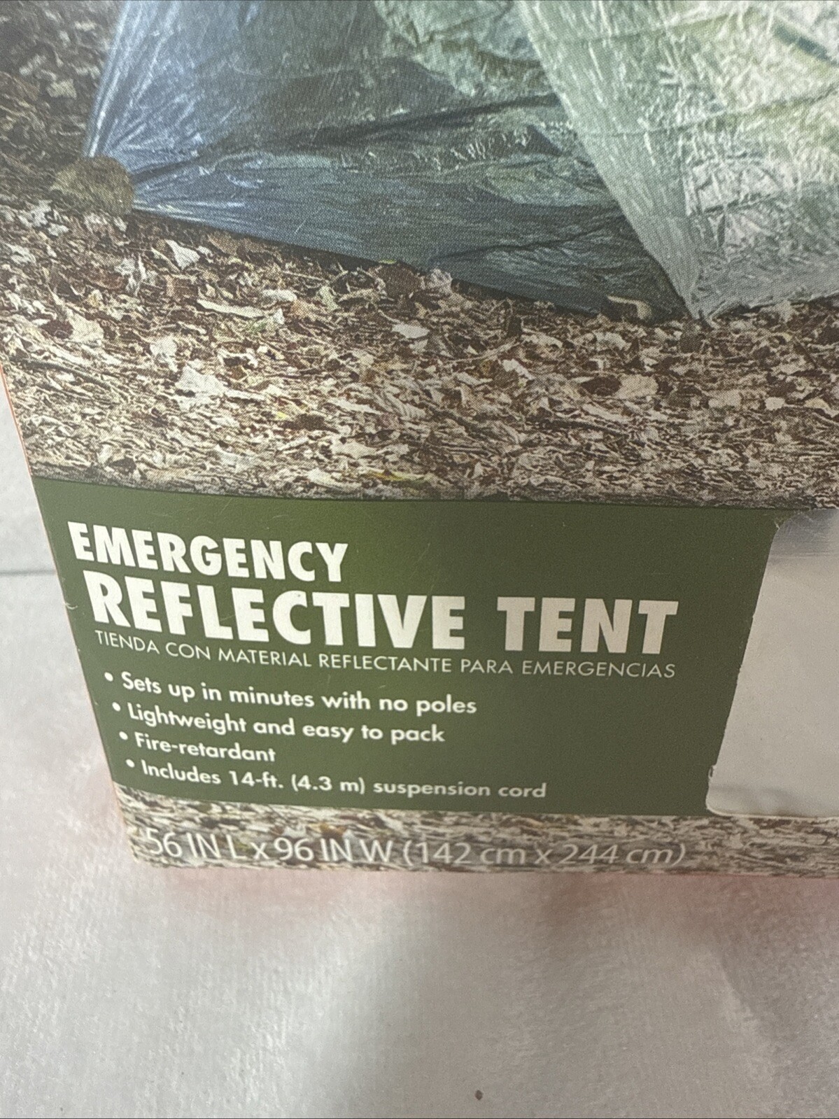 Ozark Trail Emergency Shelter Blanket Reflective Tent 2 Person Camping Survival