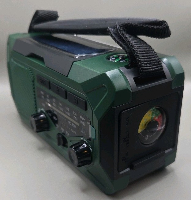 WR5 Emergency Solar Hand Crank Radio 10000mAh Weather AM FM Flashlight