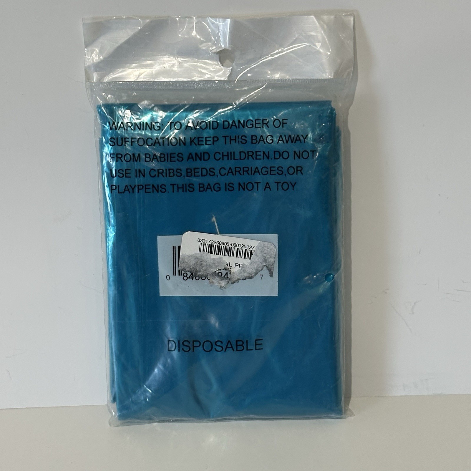 Coleman Emergency Poncho 100% Waterproof 025 mm PE Disposable Teal SEALED