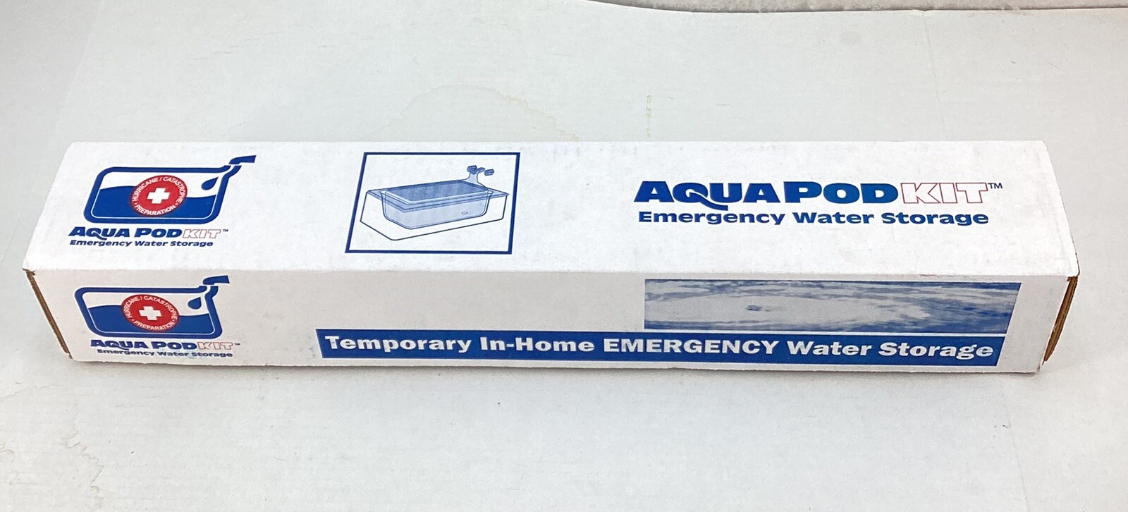AquaPod Kit 65 gal Emergency Water Storage In-Home Bathtub New