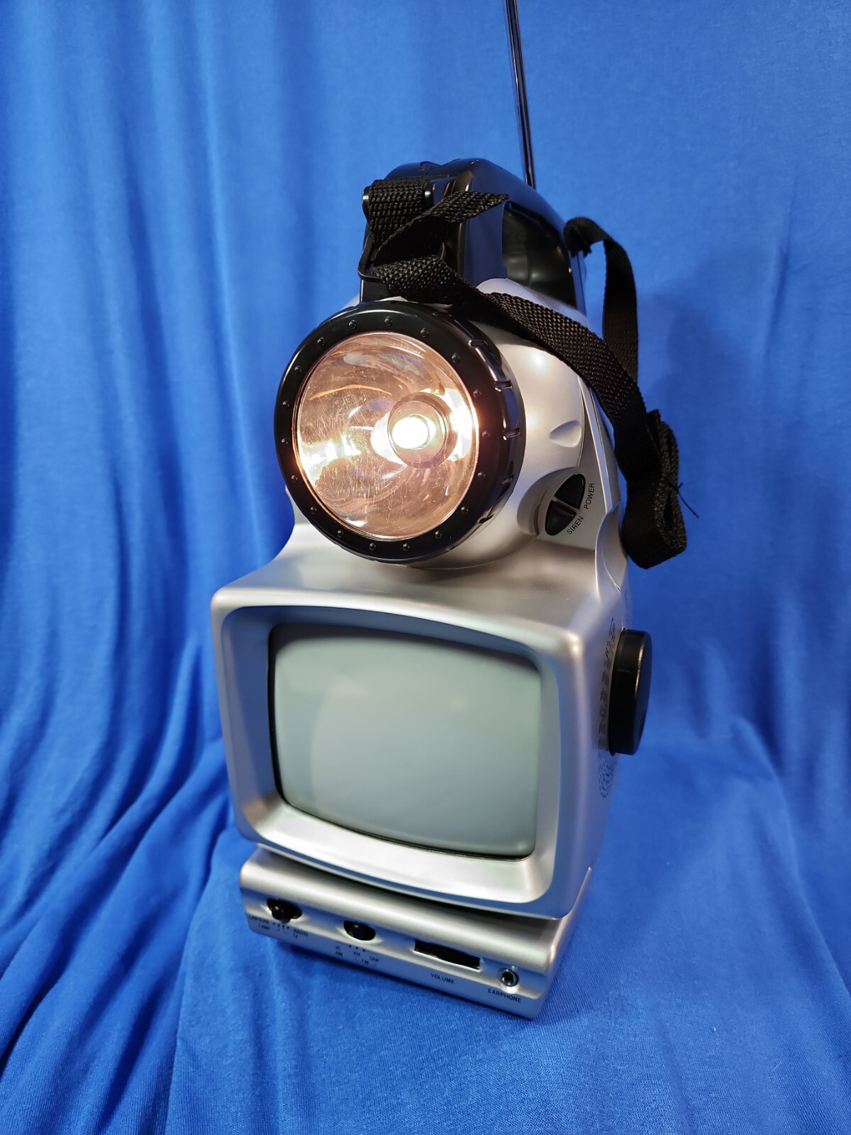 Multi-Function TV Radio Lantern Flashlight Siren Camping Survival Car Battery